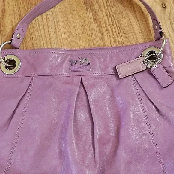 Coach Pink Leather Bag - Picture 4 of 13